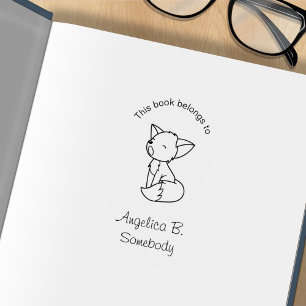 Sleepy Little Fox Buchzeichen Gummistempel