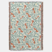 Sleepy Little Foxes Decke (Vorderseite Vertikal)