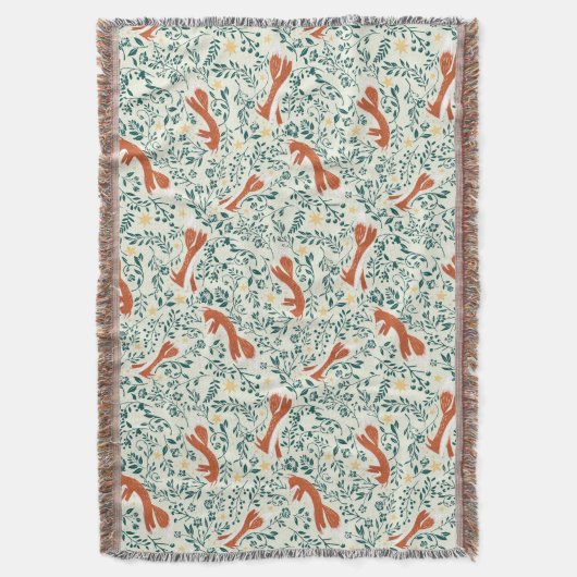 Sleepy Little Foxes Decke (Vorderseite Vertikal)