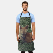 Sleepy Maned Wolf Schürze (Getragen)