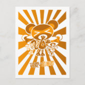 Sleepy Mascot Postkarte (Vorderseite)