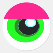 SLEEPY MONSTER EYEBALL Sticker (Vorderseite)