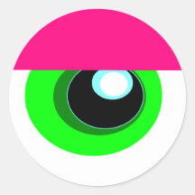 SLEEPY MONSTER EYEBALL Sticker