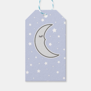 Sleepy Moon Baby Dusche Günstige Geschenkmarke Geschenkanhänger