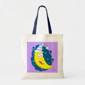 Sleepy Moon Budget Tote Bag Tragetasche (Vorne)