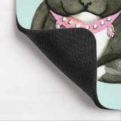 Sleepy Niedlich Tuxedo Cat Mousepad (Ecke)