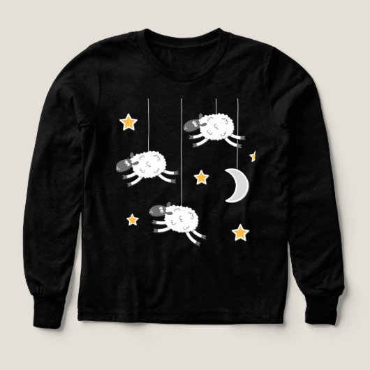 Sleepy Night Sheep Sweatshirt (Design Vorderseite)