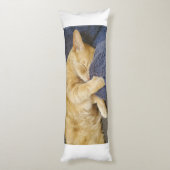 Sleepy Orange Cat Body Pillow Seitenschläferkissen (Rückseite (Vertikal))