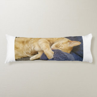 Sleepy Orange Cat Body Pillow Seitenschläferkissen