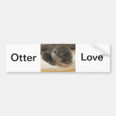 Sleepy Otter Autoaufkleber (Vorne)