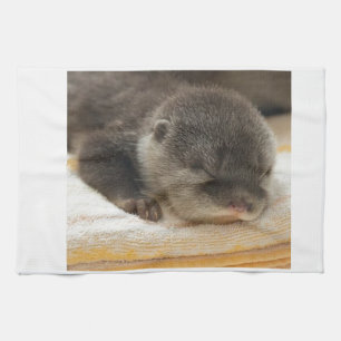Sleepy Otter Handtuch