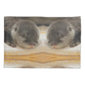 Sleepy Otter Kissenbezug (Rückseite)