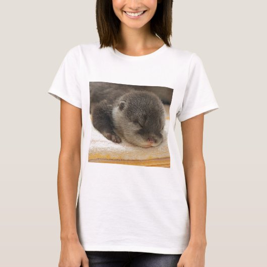 Sleepy Otter T-Shirt (Vorderseite)