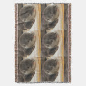 Sleepy Otters Decke (Vorderseite Vertikal)