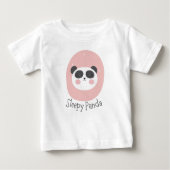 Sleepy Panda Baby T-shirt (Vorderseite)