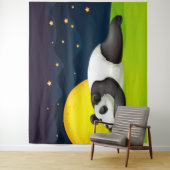 Sleepy Panda Extra Large Tapestory Wandteppich (Beispiel)