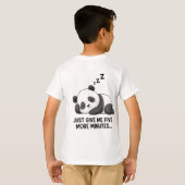 Sleepy Panda Mood T-Shirt (Schwarz voll)