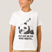 Sleepy Panda Mood T-Shirt (Vorderseite)