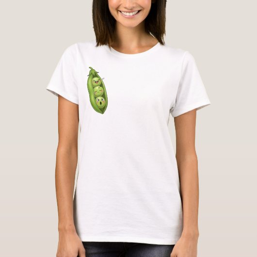 Sleepy Peas in a Pod T-Shirt (Vorderseite)