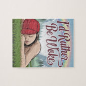 Sleepy Person eher Geweckt Berg-Regenbogen Puzzle (Horizontal)
