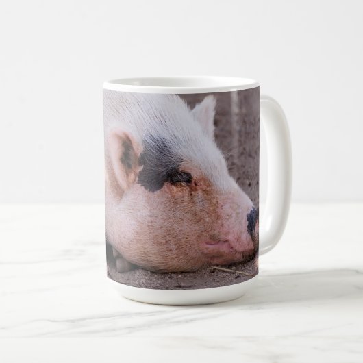 Sleepy Pig Mug Kaffeetasse (VorderseiteRechts)