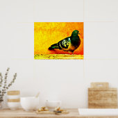 Sleepy Pigeon Poster (Küche)