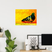 Sleepy Pigeon Poster (Heimbüro)