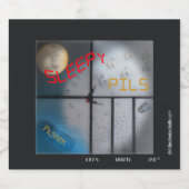 Sleepy Pils, Name und Stil Bierflaschenetikett (Einzelnes Label)