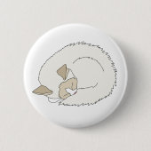 Sleepy Ragdoll Cat Button (Vorderseite)