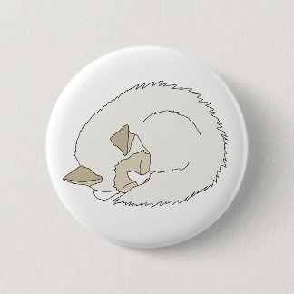 Sleepy Ragdoll Cat Button