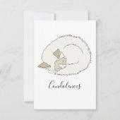 Sleepy Ragdoll Cat Dankeskarte (Vorderseite)