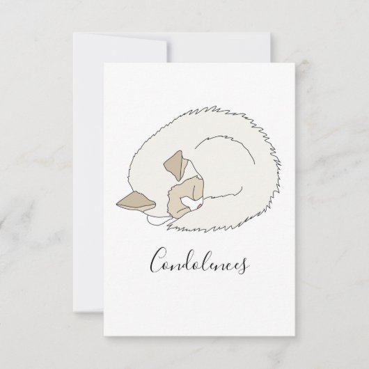 Sleepy Ragdoll Cat Dankeskarte (Vorderseite)