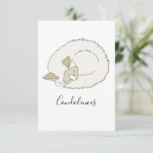 Sleepy Ragdoll Cat Dankeskarte (Stehend Vorderseite)