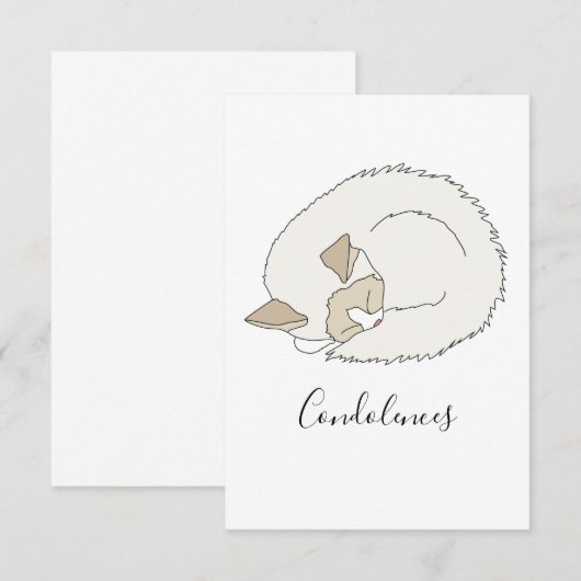 Sleepy Ragdoll Cat Dankeskarte (Vorne/Hinten)