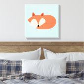 Sleepy Red Baby Fox Leinwanddruck (Insitu (Schlafzimmer))