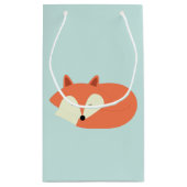 Sleepy Red Fox Kleine Geschenktüte (Rückseite)