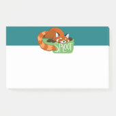 Sleepy Red Panda Post-It Notes Klebezettel (Vorderseite)