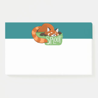 Sleepy Red Panda Post-It Notes Klebezettel