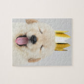 Sleepy Royal Puppy mit Crown Puzzle (Horizontal)