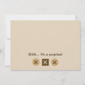 Sleepy Safari Animals Kinderdusche Einladung (Rückseite)