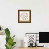 Sleepy Safari Kinderzimmer Wallfahrtskirche Poster (Heimbüro)