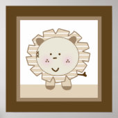 Sleepy Safari Kinderzimmer Wallfahrtskirche Poster (Vorne)