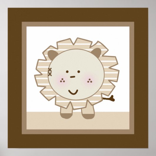 Sleepy Safari Kinderzimmer Wallfahrtskirche Poster (Vorne)