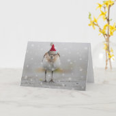 Sleepy Sandpipers Weihnachten Karte (Gelbe Blume)