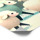 Sleepy Sheep Poster (Ecke)