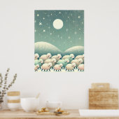 Sleepy Sheep Poster (Küche)