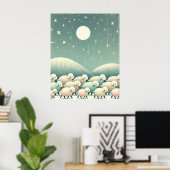 Sleepy Sheep Poster (Heimbüro)