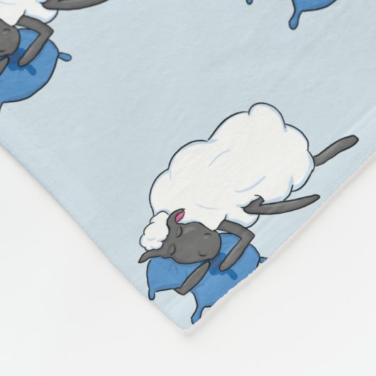 Sleepy Sheepy Fleece Blanket (Ecke)