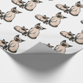 Sleepy Siam Geschenkpapier (Ecke)