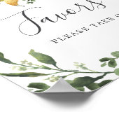 Sleepy Sloth Baby Shower favorisiert Schild (Ecke)